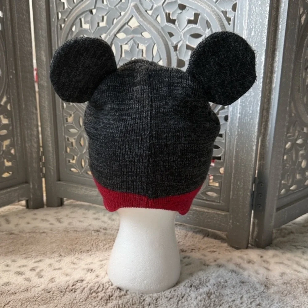 Disney Mickey Mouse fleece beanie hat boys 2T-5T Disneyland preschool winter